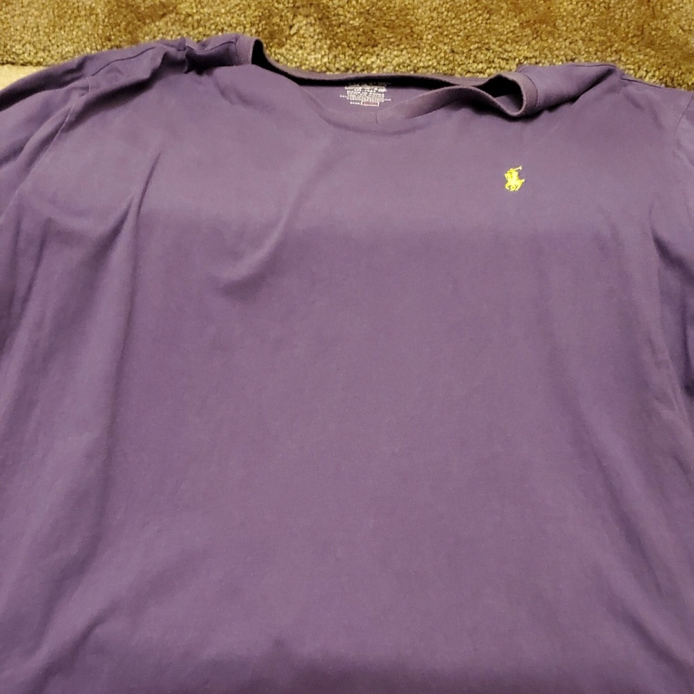 Purple Ralph Lauren Polo V neck